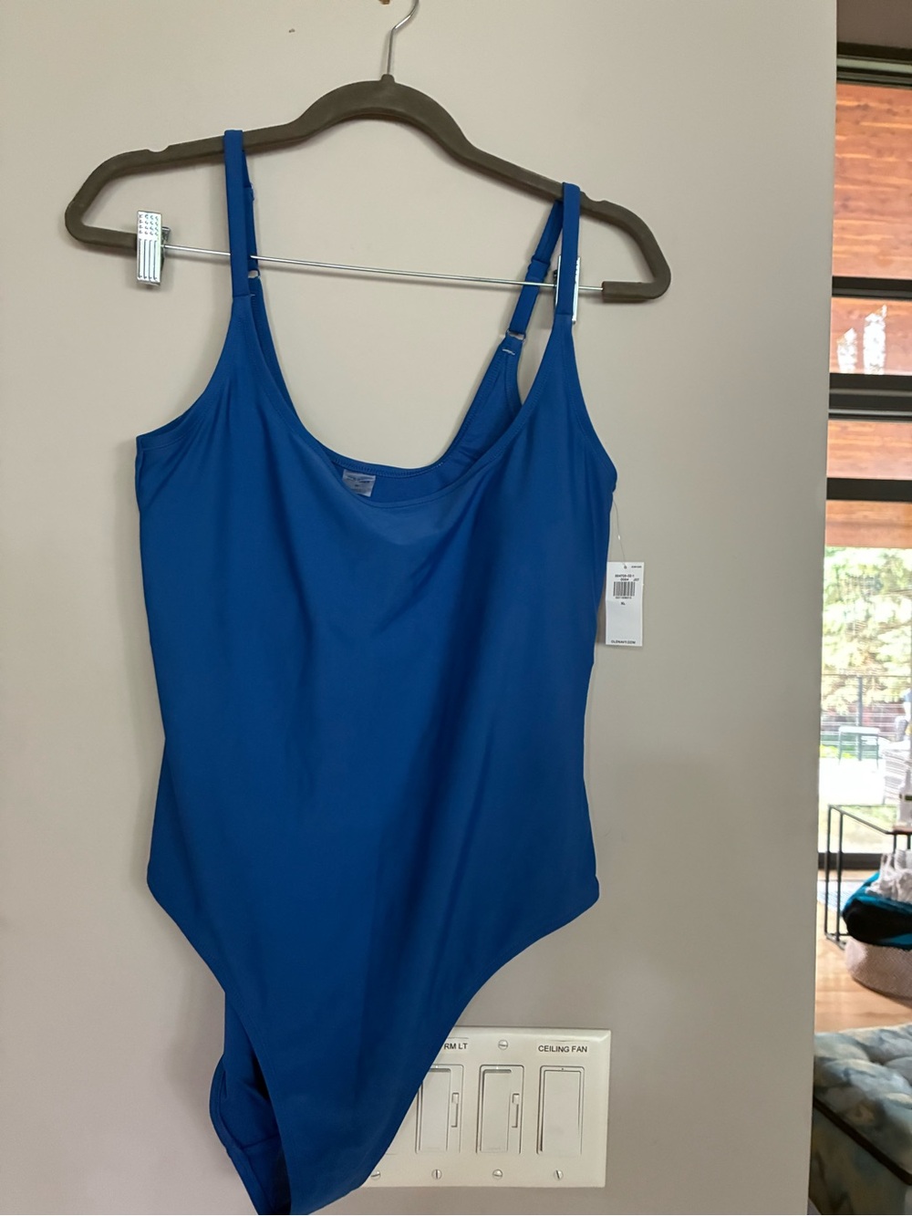 Old Navy Bright Blue One-Piece Swimsuit. NWT. XL